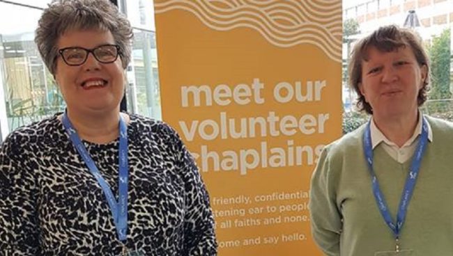 Come and meet our Chaplains - a friendly ear here every week