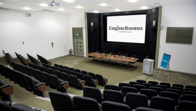 Our purpose-built auditorium certainly delivers the WOW factor for any event!