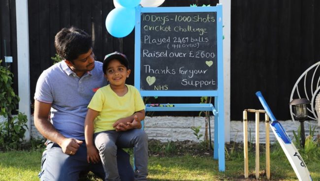 5-year-old Cricket superstar raises money for NHS