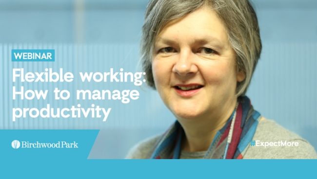 Our webinar series: Part two - Flexible working with Professor Carol Atkinson