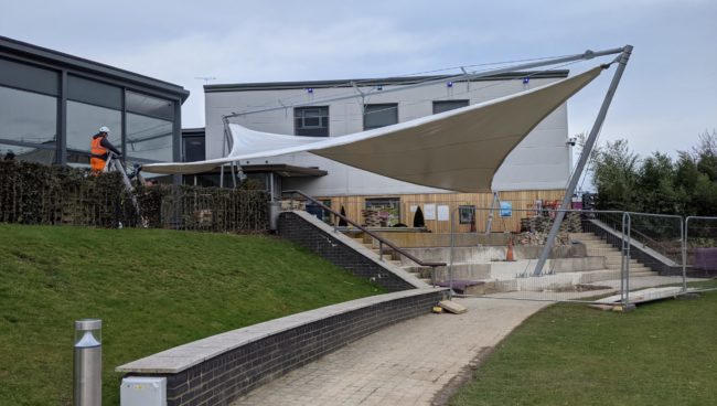 The canopy is up at the EngineRooms!