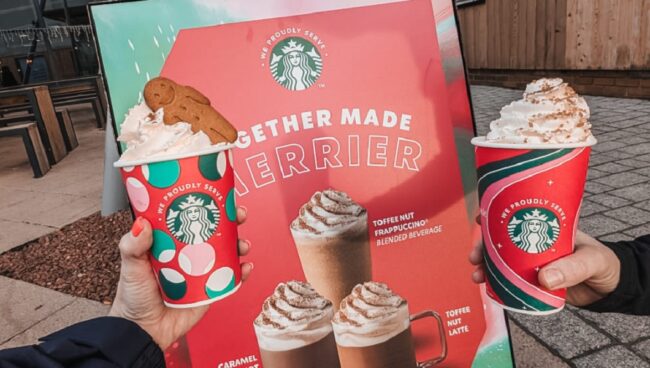 NEW festive drinks range available now from Starbucks!